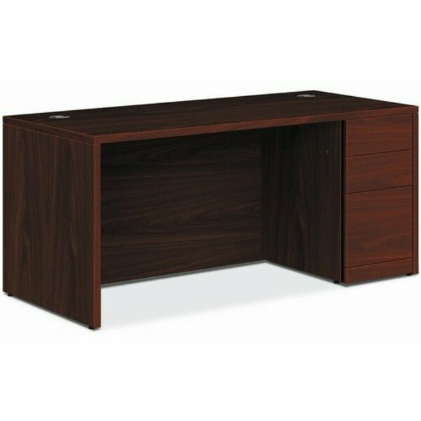 The Hon Co Desk, Right Pedestal, B/B/F, 66inx30inx29-1/2in, Mahogany HON105897RNN